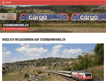 Tablet Screenshot of eisenbahnfans.ch